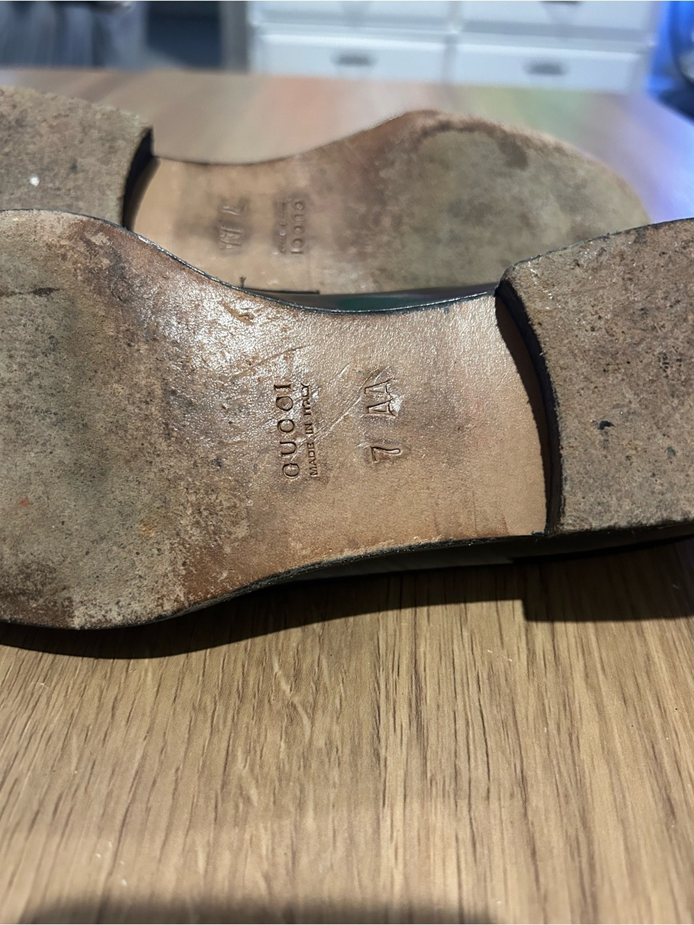 Gucci Black Leather Horsebit Slip-On Loafers - Picture 5 of 7